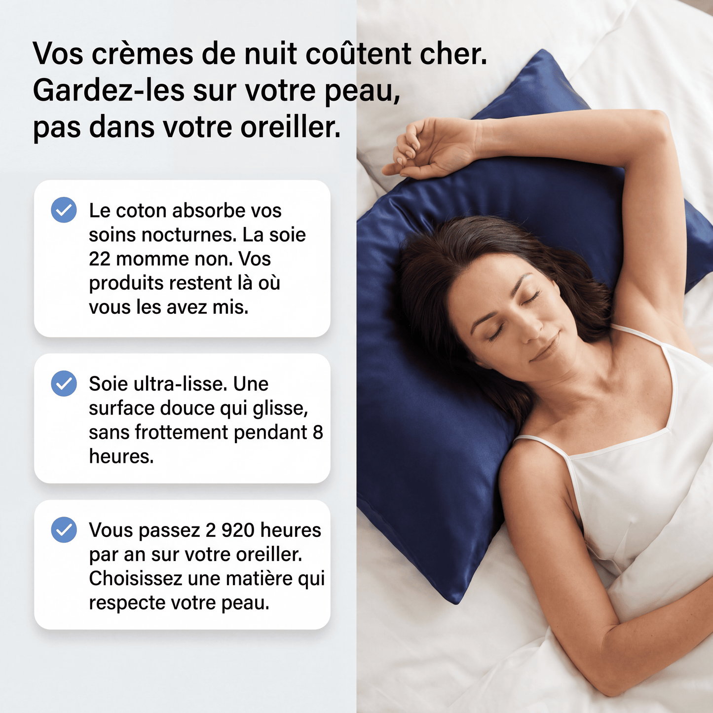 Taie d'Oreiller en Soie