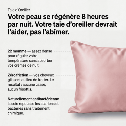 Taie d'Oreiller en Soie