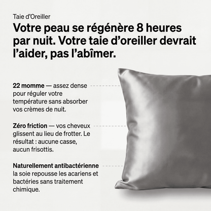 Taie d'Oreiller en Soie