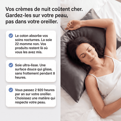 Taie d'Oreiller en Soie