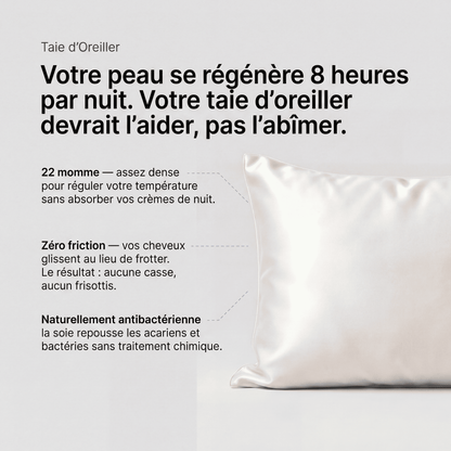 Taie d'Oreiller en Soie