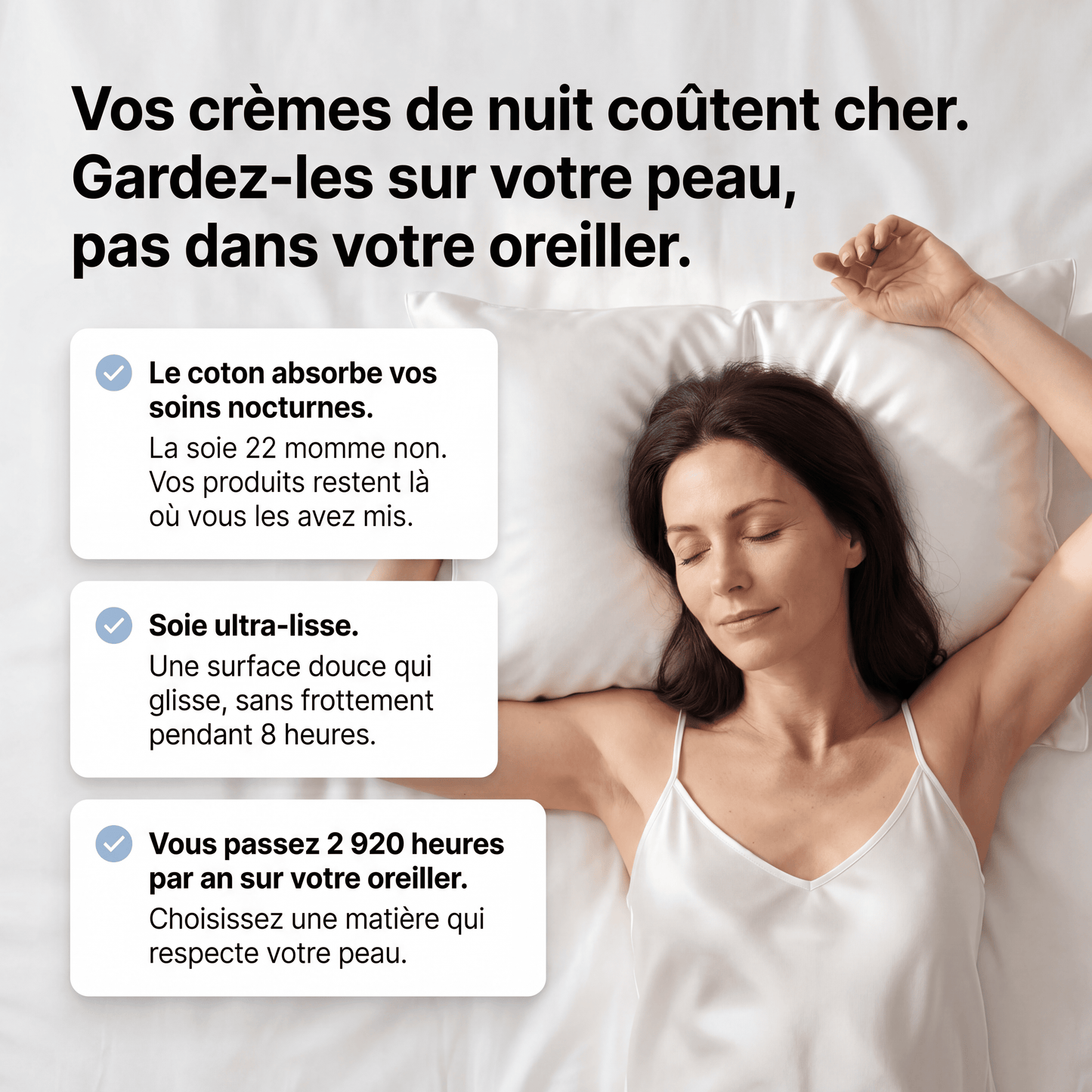 Taie d'Oreiller en Soie